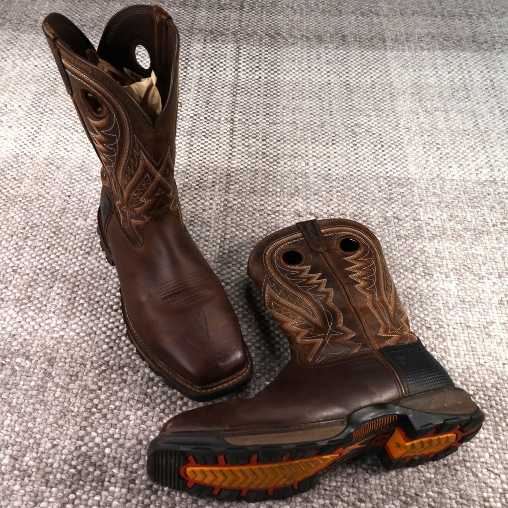 Durango Rebel Pro Mens Brown Leather Puncture Resistant Western Work Boots 11M